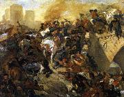 Eugene Delacroix The Battle of Taillebourg Sweden oil painting artist